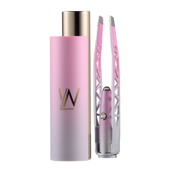 🆕 La-Tweez 24 Karat PINK OMBRE Pro Illuminating Tweezer with Diamond Dust Tip - Picture 3 of 6